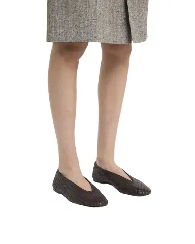 Bottega Veneta Micro Woven Nappa Leather Ballerina Flats | Thumbnail 1 Bottega Veneta Micro Woven Nappa Leather Ballerina Flats | Thumbnail 1