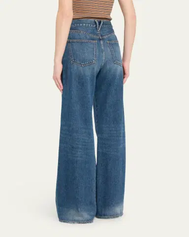 Veronica Beard Kasey Mid-Rise Wide-Leg Jeans | Thumbnail 3 Veronica Beard Kasey Mid-Rise Wide-Leg Jeans | Thumbnail 3