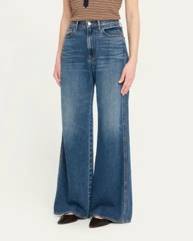 Veronica Beard Kasey Mid-Rise Wide-Leg Jeans | Thumbnail 4 Veronica Beard Kasey Mid-Rise Wide-Leg Jeans | Thumbnail 4