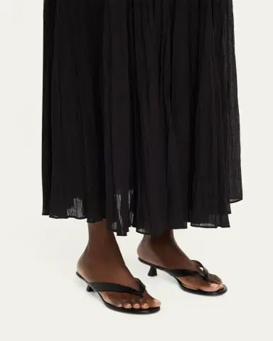 Stuart Weitzman Rio Leather Kitten-Heel Thong Sandals | Thumbnail 2 Stuart Weitzman Rio Leather Kitten-Heel Thong Sandals | Thumbnail 2