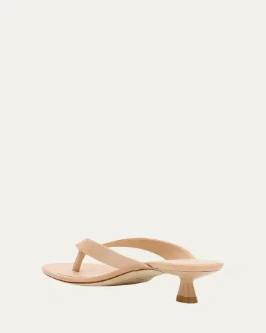 Stuart Weitzman Rio Leather Kitten-Heel Thong Sandals | Thumbnail 8 Stuart Weitzman Rio Leather Kitten-Heel Thong Sandals | Thumbnail 8