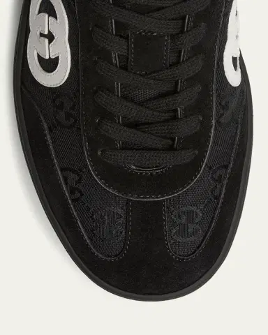 Gucci Men's G75 Canvas and Suede T-Toe Low-Top Sneakers | Thumbnail 6 Gucci Men's G75 Canvas and Suede T-Toe Low-Top Sneakers | Thumbnail 6