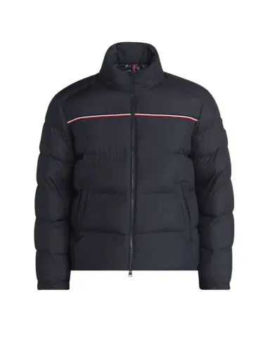 Moncler Men's Bouvaque Tricolor-Trim Down Jacket | Thumbnail 1 Moncler Men's Bouvaque Tricolor-Trim Down Jacket | Thumbnail 1
