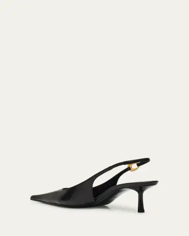 Saint Laurent Vendome Leather Slingback Pumps | Thumbnail 4 Saint Laurent Vendome Leather Slingback Pumps | Thumbnail 4