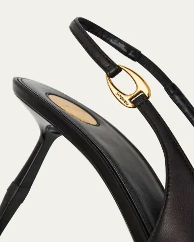Saint Laurent Vendome Leather Slingback Pumps | Thumbnail 5 Saint Laurent Vendome Leather Slingback Pumps | Thumbnail 5