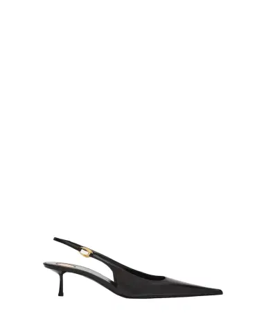 Saint Laurent Vendome Leather Slingback Pumps | Thumbnail 1 Saint Laurent Vendome Leather Slingback Pumps | Thumbnail 1
