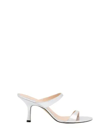 Stuart Weitzman Nudist Metallic Dual-Band Slide Sandals | Thumbnail 1 Stuart Weitzman Nudist Metallic Dual-Band Slide Sandals | Thumbnail 1