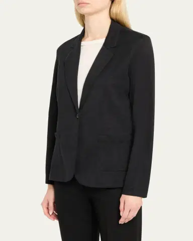 MAJESTIC FILATURES Stretch Linen One-Button Blazer | Thumbnail 4 MAJESTIC FILATURES Stretch Linen One-Button Blazer | Thumbnail 4
