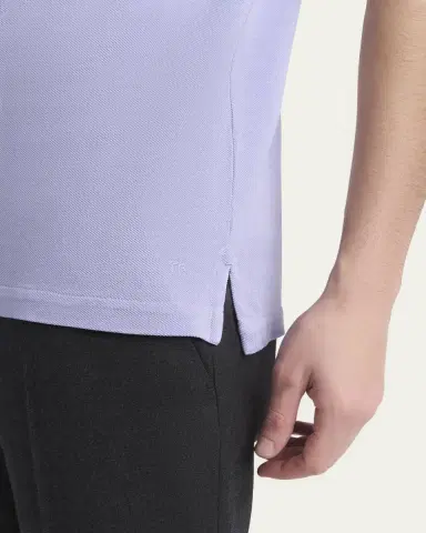 Tom Ford Men's Lyocell Pique Polo Shirt | Thumbnail 9 Tom Ford Men's Lyocell Pique Polo Shirt | Thumbnail 9