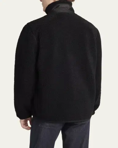 Moncler Men's Teddy Boucle Full-Zip Jacket | Thumbnail 3 Moncler Men's Teddy Boucle Full-Zip Jacket | Thumbnail 3