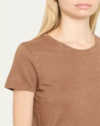 MAJESTIC FILATURES Crewneck Stretch Linen Tee | Thumbnail 5 MAJESTIC FILATURES Crewneck Stretch Linen Tee | Thumbnail 5