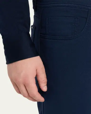 Cesare Attolini Men's Cotton and Cashmere Slim Five-Pocket Pants | Thumbnail 5 Cesare Attolini Men's Cotton and Cashmere Slim Five-Pocket Pants | Thumbnail 5