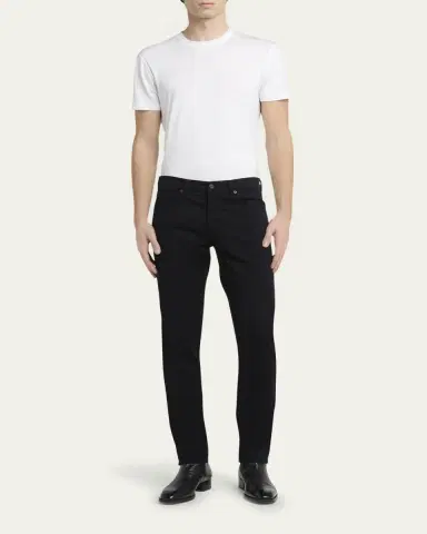 Tom Ford Men's Stretch Twill Slim Fit Pants | Thumbnail 2 Tom Ford Men's Stretch Twill Slim Fit Pants | Thumbnail 2