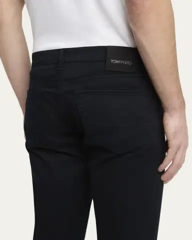 Tom Ford Men's Stretch Twill Slim Fit Pants | Thumbnail 5 Tom Ford Men's Stretch Twill Slim Fit Pants | Thumbnail 5