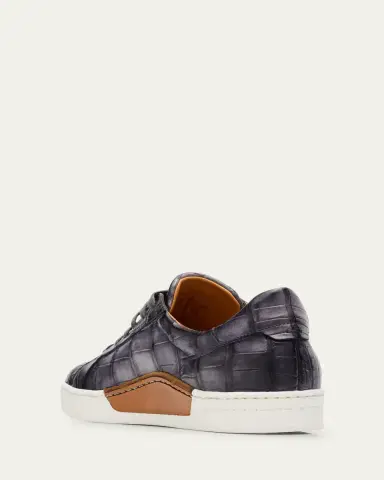 Magnanni Men's Saeta Matte Alligator Low-Top Sneakers | Thumbnail 2 Magnanni Men's Saeta Matte Alligator Low-Top Sneakers | Thumbnail 2
