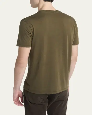 Tom Ford Men's Lyocell-Cotton Crewneck T-Shirt | Thumbnail 3 Tom Ford Men's Lyocell-Cotton Crewneck T-Shirt | Thumbnail 3