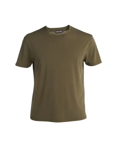 Tom Ford Men's Lyocell-Cotton Crewneck T-Shirt | Thumbnail 1 Tom Ford Men's Lyocell-Cotton Crewneck T-Shirt | Thumbnail 1