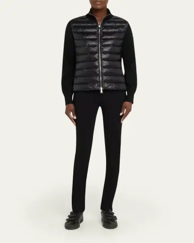 Moncler Combo Down Short Cardigan | Thumbnail 2 Moncler Combo Down Short Cardigan | Thumbnail 2