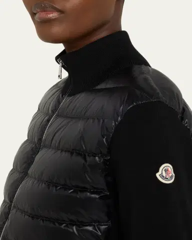 Moncler Combo Down Short Cardigan | Thumbnail 5 Moncler Combo Down Short Cardigan | Thumbnail 5