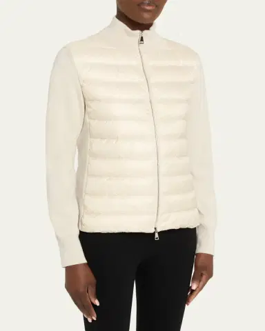 Moncler Combo Down Short Cardigan | Thumbnail 8 Moncler Combo Down Short Cardigan | Thumbnail 8