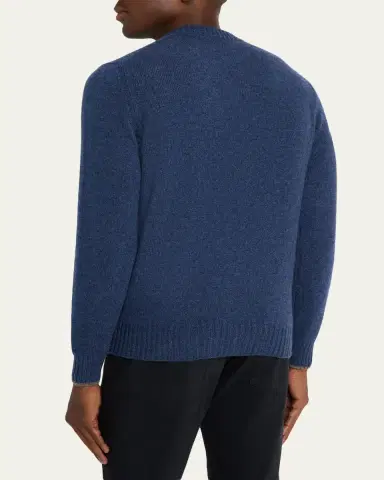 Fioroni Men's Cashmere Knit Crewneck Sweater | Thumbnail 3 Fioroni Men's Cashmere Knit Crewneck Sweater | Thumbnail 3