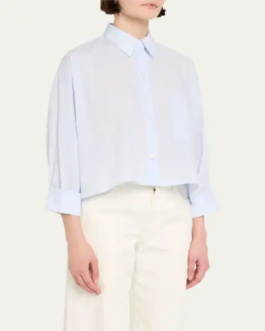 TWP Soon To Be Ex Superfine Cotton Button-Front Shirt | Thumbnail 8 TWP Soon To Be Ex Superfine Cotton Button-Front Shirt | Thumbnail 8