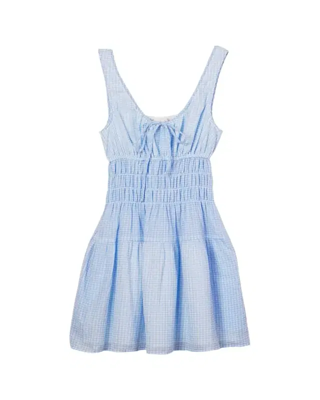 Gianluca Gingham Smocked Mini Dress Gianluca Gingham Smocked Mini Dress