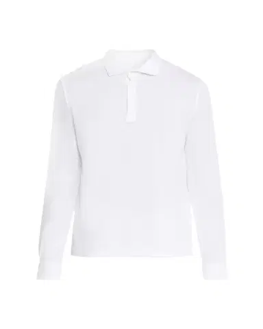 Fedeli Men's Giza Cotton Long-Sleeve Pique Polo Shirt | Thumbnail 1 Fedeli Men's Giza Cotton Long-Sleeve Pique Polo Shirt | Thumbnail 1