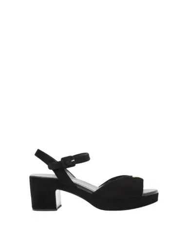 Prada Suede Triangle Logo Platform Sandals | Thumbnail 1 Prada Suede Triangle Logo Platform Sandals | Thumbnail 1