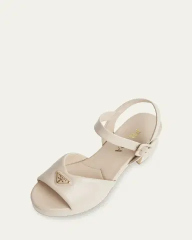 Prada Soft Nappa Ankle Strap Platform Sandals | Thumbnail 5 Prada Soft Nappa Ankle Strap Platform Sandals | Thumbnail 5