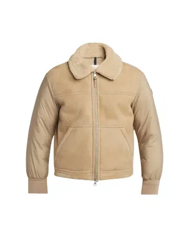 Moncler Men's Tonnay Leather and Down Quilted Jacket | Thumbnail 1 Moncler Men's Tonnay Leather and Down Quilted Jacket | Thumbnail 1