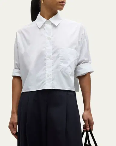TWP Next Ex Cropped Shirt in Superfine Cotton | Thumbnail 4 TWP Next Ex Cropped Shirt in Superfine Cotton | Thumbnail 4