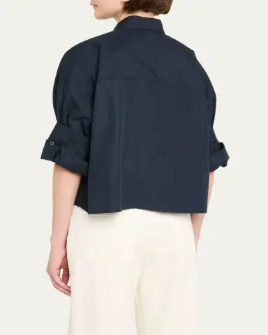 TWP Next Ex Cropped Shirt in Superfine Cotton | Thumbnail 7 TWP Next Ex Cropped Shirt in Superfine Cotton | Thumbnail 7