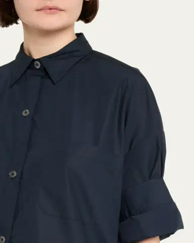TWP Next Ex Cropped Shirt in Superfine Cotton | Thumbnail 9 TWP Next Ex Cropped Shirt in Superfine Cotton | Thumbnail 9