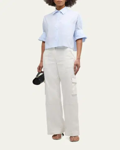 TWP Next Ex Cropped Shirt in Superfine Cotton | Thumbnail 10 TWP Next Ex Cropped Shirt in Superfine Cotton | Thumbnail 10