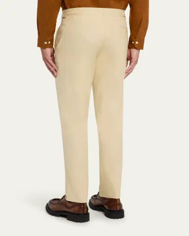 Anderson & Sheppard Men's Style One Flat-Front Trousers | Thumbnail 3 Anderson & Sheppard Men's Style One Flat-Front Trousers | Thumbnail 3