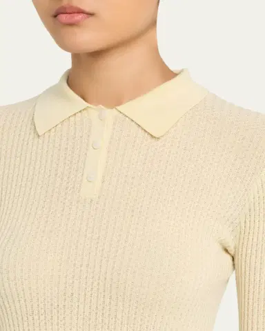 Guest in Residence Shrunken Long-Sleeve Cashmere Polo | Thumbnail 17 Guest in Residence Shrunken Long-Sleeve Cashmere Polo | Thumbnail 17