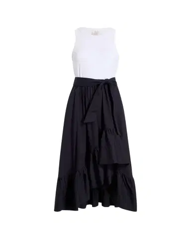 Cinq à Sept Zayla Two-Tone Midi Dress | Thumbnail 1 Cinq à Sept Zayla Two-Tone Midi Dress | Thumbnail 1