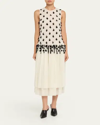 Diotima Embellished Sleeveless Tiered Midi Dress | Thumbnail 2 Diotima Embellished Sleeveless Tiered Midi Dress | Thumbnail 2