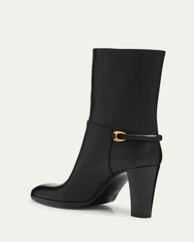 Saint Laurent Sulpice Smooth Leather Booties | Thumbnail 4 Saint Laurent Sulpice Smooth Leather Booties | Thumbnail 4