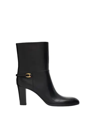 Saint Laurent Sulpice Smooth Leather Booties | Thumbnail 1 Saint Laurent Sulpice Smooth Leather Booties | Thumbnail 1