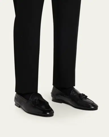 Bally Men's Parthan Kiltie Buffalo Leather Tassel Loafers | Thumbnail 2 Bally Men's Parthan Kiltie Buffalo Leather Tassel Loafers | Thumbnail 2