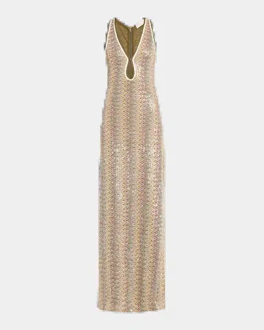 Ramy Brook Lilia Sequined Chevron Maxi Dress | Thumbnail 2 Ramy Brook Lilia Sequined Chevron Maxi Dress | Thumbnail 2