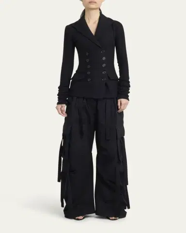 Dolce & Gabbana Ties Barrel-Leg Cargo Trousers | Thumbnail 2 Dolce & Gabbana Ties Barrel-Leg Cargo Trousers | Thumbnail 2