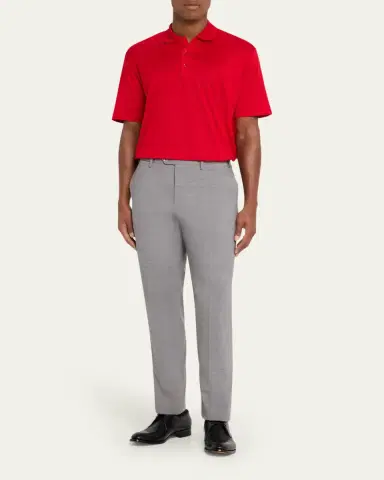 Charvet Men's Cotton Jersey Polo Shirt | Thumbnail 2 Charvet Men's Cotton Jersey Polo Shirt | Thumbnail 2