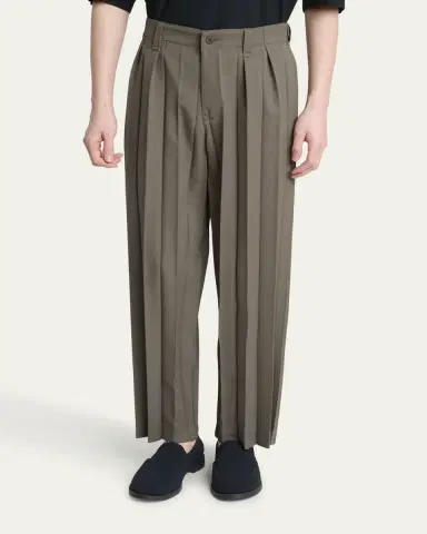 Homme Plissé Issey Miyake Men's Edge Ensemble Pleated Pants | Thumbnail 4 Homme Plissé Issey Miyake Men's Edge Ensemble Pleated Pants | Thumbnail 4