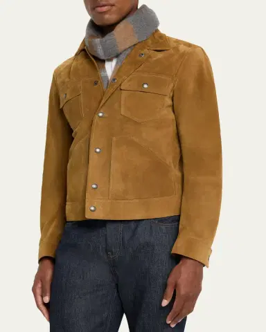Begg x Co Men's Taransay Check Cashmere Scarf | Thumbnail 3 Begg x Co Men's Taransay Check Cashmere Scarf | Thumbnail 3