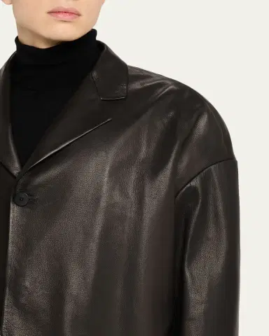 Fear of God Men's Oversized Single-Breasted Leather Blazer | Thumbnail 5 Fear of God Men's Oversized Single-Breasted Leather Blazer | Thumbnail 5
