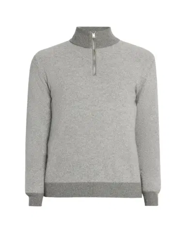 Ralph Lauren Purple Label Birdseye Cashmere Quarter-Zip Sweater | Thumbnail 1 Ralph Lauren Purple Label Birdseye Cashmere Quarter-Zip Sweater | Thumbnail 1