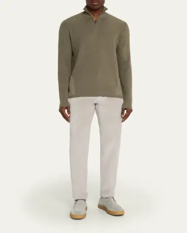 Sease Men's Waffle Knit Half-Zip Pullover | Thumbnail 2 Sease Men's Waffle Knit Half-Zip Pullover | Thumbnail 2